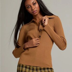 NWT - NY and Co Gabrielle Union Button Top size M